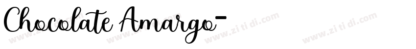 Chocolate Amargo字体转换